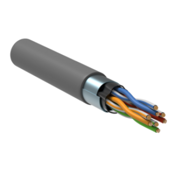 IEK Витая пара F/UTP кат.5E 24AWG 4 пары PVC 1м серый (305м) РФ GENERICA - BC1-C5E04-311-305-R-G